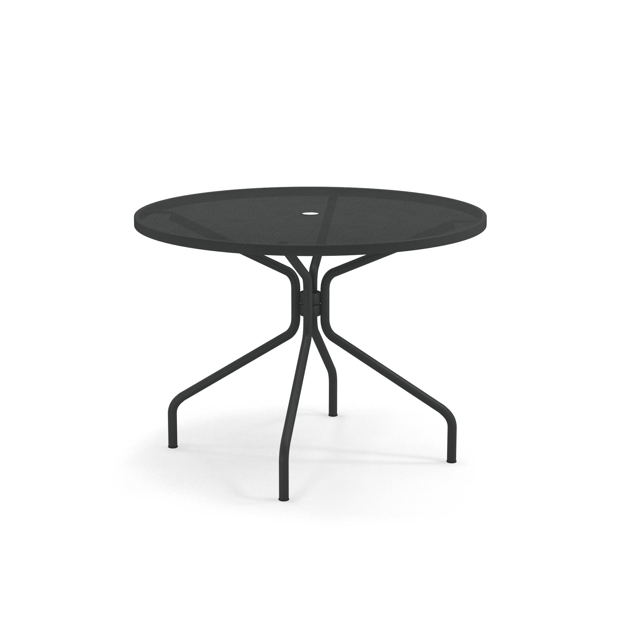 Garten Tisch rund 106 für den Außenbereich aus Stahl - Kollektion Cambi