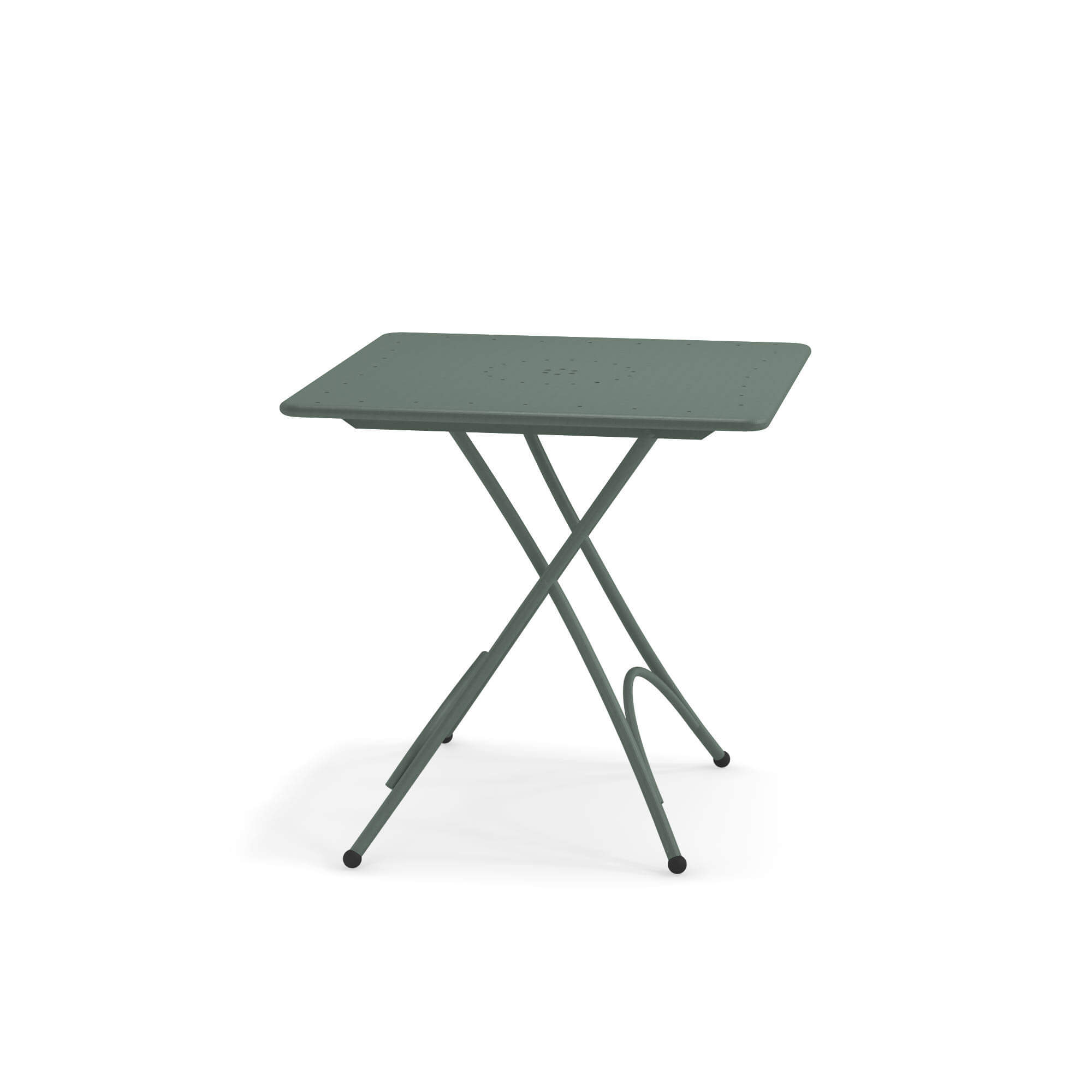 motif Pigulaires pliable EMU Table de jardin en acier carré 76 x 76 cm 