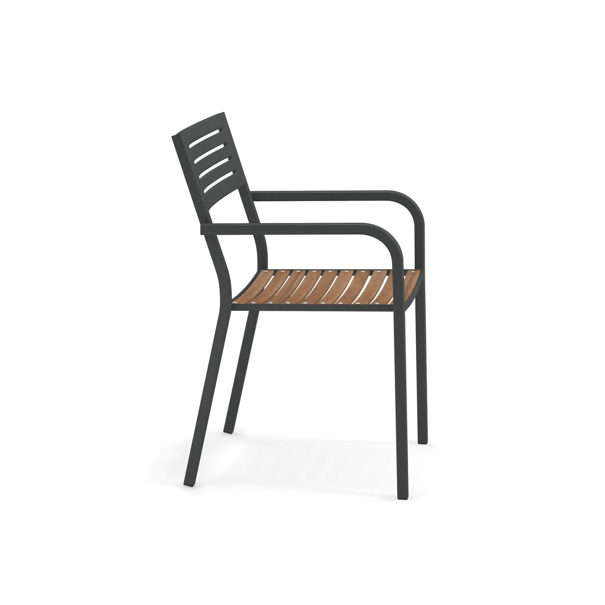 Poltroncina Con Sedile In Teak Da Giardino Esterno In