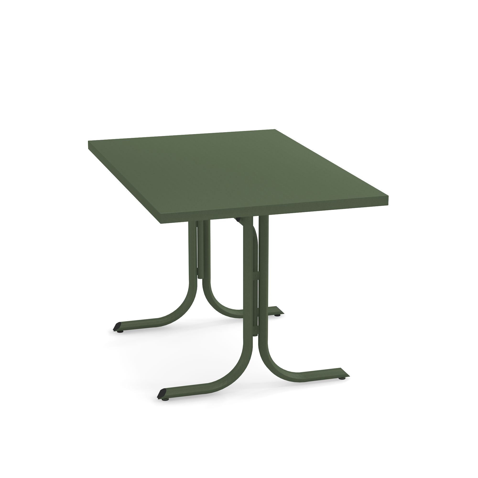 Mesa plegable borde escuadrado 80x120 para jardín / exterior de Acero -  Colección Table System