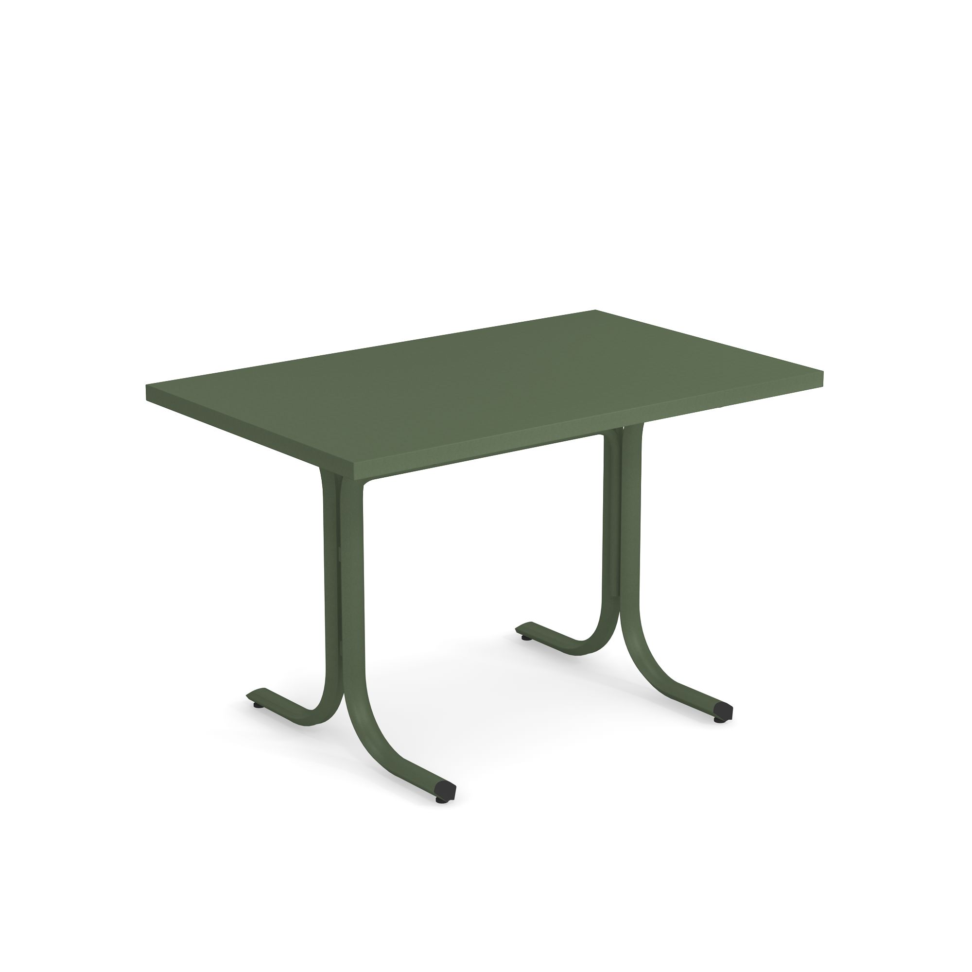 Mesa plegable borde escuadrado 80x120 para jardín / exterior de Acero -  Colección Table System