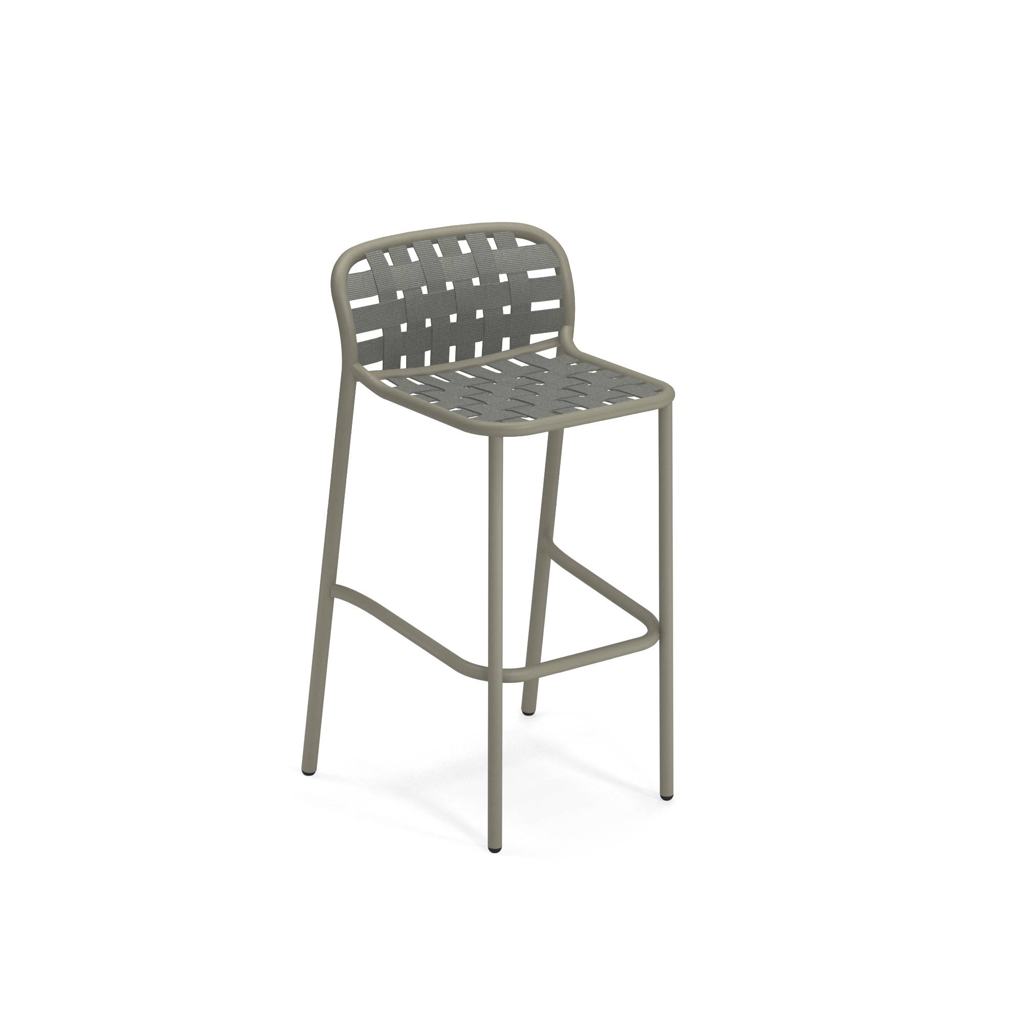 garden barstool  outside in aluminium  collection yard